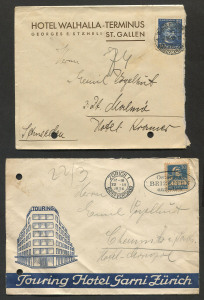 REST OF THE WORLD - General & Miscellaneous Lots: 1920s-30s covers to European or Scandinavian destinations incl. Germany 1928-35 mostly Hindenburg & Ebert frankings with a few Express covers and some 'KM' perfin covers, Latvia 1939 covers incl. 20s inla