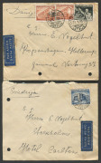 REST OF THE WORLD - General & Miscellaneous Lots: 1920s-30s covers to European or Scandinavian destinations incl. Germany 1928-35 mostly Hindenburg & Ebert frankings with a few Express covers and some 'KM' perfin covers, Latvia 1939 covers incl. 20s inla - 3