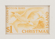 CHRISTMAS ISLAND: 1963 (SG.11-20) 2c to $1 Pictorials complete set of Die Proofs presented within individual recessed presentation cards (82x100mm), boxed 'RBA/NOTE PRINTING/BRANCH handstamps on reverse, dated between "7.2.64" & "12.2.64" and numbered "3"