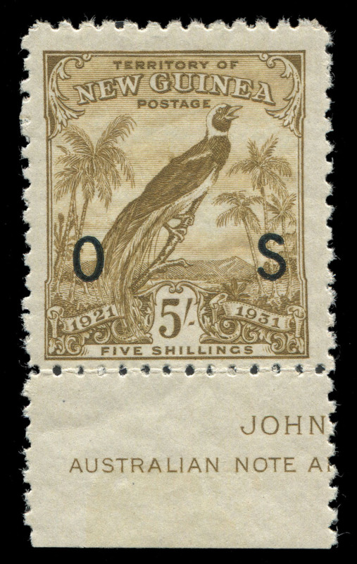 NEW GUINEA - Mandated Territory Issues: 1925-39 mint collection with 1925 Huts to 10/- plus Airs & 'OS' overprint sets, Dated Birds to 2/- plus Airs & 'OS' overprint sets, Undated Birds set with additional 1d to 1/- in Ash imprint pairs, plus Airs & 'OS'