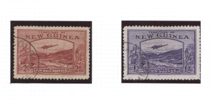 NEW GUINEA - Mandated Territory Issues: 1925-39 used collection with 1925 Huts to 5/- including both 6d shades plus Airs to 1/- (ex 1d & 1½d), Dated Bird 1d to 6d plus Airs to 3d plus 6d, Undated Birds to 2/-, Airs ½d to £1 set (Cat. £275) plus a few 'OS' overprints to 1/-, Bulolo Air to 2/- plus £2 (minor thin); condition a little variable but mostly fine, Cat. £1200+. (89 stamps + 1 cover)