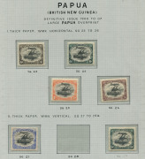 PAPUA: 1901-32 Mint Collection with BNG Wmk Horizontal ½d to 1/- plus 2½d "Thin Paper" (SG.4a, Cat. £400), Wmk Vertical ½d to 1/-, Large 'Papua' Wmk Horizontal 4d to 2/6d plus Wmk Vertical ½d to 6d (ex 4d), Small 'Papua' Wmk Horizontal ½d to 2/6d (ex 1/- - 4