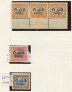 PAPUA: 1901-32 Selection of annotated varieties mostly mint, many within multiples incl. Small 'Papua' Wmk Vertical Rosettes 1d corner block of 4, lower-left unit with "Scratches in clouds at left", 1910-11 Large 'PAPUA' Crown/A 2&frac12;d "Unshaded leaves" in a - 3