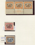 PAPUA: 1901-32 Selection of annotated varieties mostly mint, many within multiples incl. Small 'Papua' Wmk Vertical Rosettes 1d corner block of 4, lower-left unit with "Scratches in clouds at left", 1910-11 Large 'PAPUA' Crown/A 2½d "Unshaded leaves" in a - 3