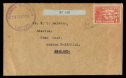 PAPUA - Aerophilately & Flight Covers: 1930-37 group comprising 1930 (Aug.18) Wau-Rabaul (AAMC.P21) with Guinea Airways circular cachet, Cat.$350; 1935 (Aug.30) Port Moresby-Ioma (AAMC.P96) signed by pilot Orme Denny, Cat.$200; 1937 (Jan.4) Sydney-New Gui - 3
