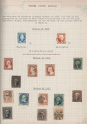 UNITED STATES OF AMERICA: 1860s-1960s collection in three albums with 1861 30c Franklin, 1862-67 12c Washington (2) 15c Lincoln (2) & 24c Washington (4), 1869 Pictorials to 15c & 24c (defective), Columbians to 30c plus a well-centred unused 50c, Trans-Mis - 2