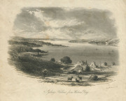 NEW SOUTH WALES - Postal Stationery: c.1855 Sands & Kenny (Sydney & Melbourne) sheets of writing paper (250x400mm) folded into four pages, with steel engraved illustrations of "Sydney from the Old Point Piper Road" or "Sydney Harbour from Watson's Bay" ea