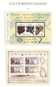 COCOS ISLANDS: 1963-2004 Collection largely complete (few gaps) in Lighthouse hingeless album includes 1990 Xmas booklet panes, Sucharges 1990 $5 on 65c & 1990-91 set of 6 plus 1991 (43c) on 90c Official (CTO as issued, Cat. &pound;90) & 1992 Crustaceans; also - 2
