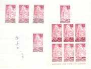 NEW ZEALAND: 1953-70s mint accummulation in two stockbooks with QEII pre-decimal commemoratives plate and imprint multiples plus some varieties; decimals with 1967 Definitives plate and imprint multiples to $2 magenta Geyser imprint block of 6 & $2 multic - 2