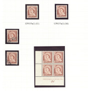 NEW ZEALAND: 1953-61 QEII Definitives mostly mint array to 10/- in Lighthouse album including 2d on 1&frac12;d Stars SG.763b (2, Cat. &pound;260), specialist items with plate blocks incl. 6d Plate 1 & Plate 2 (2) corner blocks of 6, 8d brown Plate 21 corner blocks of - 4