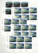 NEW ZEALAND: 1990s-2000s array including "1898 Pictorials Centenary Collection" containing complete set of 14 values in sheets of 25 (FV: NZ$257.50); also stockbook with predominantly MUH oddments including M/Ss, booklets and sets in multiples with 1997-9 - 2