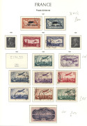 FRANCE: 1849-2001 mostly used collection in three hingeless Lighthouse albums with imperf 1849 Ceres 10c, 15c & 1fr carmine (complete margins, heavy grid cancel, guarantee handstamp, Cat ¬1100), 1853 Napoleon with 5c, 25c and presentable 1fr (Cat ¬4200) - 4