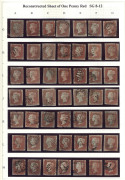 GREAT BRITAIN: 1841-1900 QV Collection incl. imperf 1d red plate complete reconstruction, perforated 1d red 'Stars' complete reconstruction, 1d red plates reasonably complete (few gaps, no Pl.225) in both the rose-red & lake-red shades, plus an almost com - 3