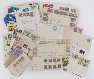 REST OF THE WORLD - General & Miscellaneous Lots: Eclectic array of covers incl. Australia 1960-66 PTPO Stationery Envelopes 5d light blue BW.ES98 (2)& 5d red ES98 (2) for British Phosphate Commissioners fine unused, Gilbert & Ellice 1939 covers (3) with