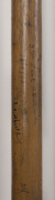 THE BODYLINE SERIES - A STUMP THAT WITNESSED THE CRISIS A cricket stump souvenired from the 3rd Test at Adelaide by Australian team member, Herbert Ironmonger and subsequently gifted to W. Martin with the inscription "To W. Martin, 3rd Test Adelaide, 18/1 - 4