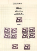 AUSTRALIA - Other Pre-Decimals: 1962-65 & 1966-69 specialist used collections with focus Helecon/Non-Helecon paper types & varieties incl. 8d Tiger Cat "Weak Entries" (4), 1962 5d Inland Mission numerous annotated varieties, 5d Churchill "Retouch below 'S - 3