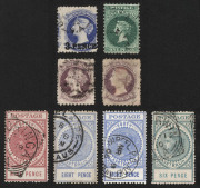 SOUTH AUSTRALIA: 1860s-1912 Well-Presented Collection with Rouletted 1/- yellow, perforated issues including surchages, Long Toms to 2/6d (2) & 10/- (fiscally used) incl. 1/- block of 4, good range of perfs/printings in the Middle/Late Period plus Officia - 2