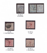 VICTORIA: 1850s-1912 Collection neatly presented in two quality Lighthouse albums, sparse earlies incl. imperf 3d Half-Lengths (2), 2d QOT (2), 1/- Octagonal, 6d Woodblocks (3), 1d green QOT (2), also some Emblems; better coverage of Middle/Late Period wi - 4