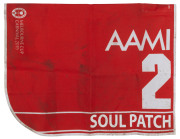 AAMI VICTORIA DERBY 2019, Horse No.2 (Barrier 2), SOUL PATCH, Jockey: D. Dunn, The unique number 2 saddlecloth, signed by Dwayne Dunn, accompanied by a letter of authenticity and limitation signed by Neil Wilson, CEO, Victoria Racing Club, Limited and the - 2