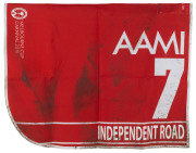 AAMI VICTORIA DERBY 2019, Horse No.7 (Barrier 6), INDEPENDENT ROAD, Jockey: L. Nolen, The unique number 7 saddlecloth, signed by Luke Nolen, accompanied by a letter of authenticity and limitation signed by Neil Wilson, CEO, Victoria Racing Club, Limited a - 2