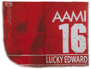 AAMI VICTORIA DERBY 2019 Horse No.16 (Barrier 5), LUCKY EDWARD, Jockey: Jack Hill, The unique number 16 saddlecloth, signed by Jack Hill, accompanied by a letter of authenticity and limitation signed by Neil Wilson, CEO, Victoria Racing Club, Limited and - 2