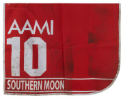 AAMI VICTORIA DERBY 2019 Horse No.10 (Barrier 7), SOUTHERN MOON, Jockey: Billy Egan, The unique number 10 saddlecloth, signed by Billy Egan, accompanied by a letter of authenticity and limitation signed by Neil Wilson, CEO, Victoria Racing Club, Limited a