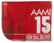 AAMI VICTORIA DERBY 2019 Horse No.15 (Barrier 13), SIGN SEAL DELIVER, Jockey: John Allen, The unique number 15 saddlecloth, signed by John Allen, accompanied by a letter of authenticity and limitation signed by Neil Wilson, CEO, Victoria Racing Club, Limi - 2