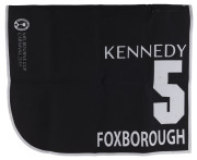 KENNEDY OAKS 2019 Horse No.5 (Barrier 9), FOXBOROUGH, Jockey: Tim Clark, The unique number 5 saddlecloth, signed by Tim Clark accompanied by a letter of authenticity and limitation signed by Neil Wilson, CEO, Victoria Racing Club, Limited and the official - 2