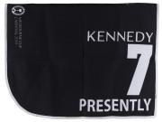 KENNEDY OAKS 2019 Horse No.7 (Barrier 12), PRESENTLY, Jockey: Dwayne Dunn, The unique number 7 saddlecloth, signed by Dwayne Dunn accompanied by a letter of authenticity and limitation signed by Neil Wilson, CEO, Victoria Racing Club, Limited and the offi - 2