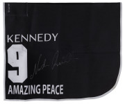 KENNEDY OAKS 2019 Horse No.9 (Barrier 2), AMAZING PEACE Jockey: Nash Rawiller, The unique number 9 saddlecloth, signed by Nash Rawiller accompanied by a letter of authenticity and limitation signed by Neil Wilson, CEO, Victoria Racing Club, Limited and th