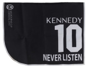 KENNEDY OAKS 2019 Horse No.10 (Barrier 5), NEVER LISTEN, Jockey: Darryl McLellan, The unique number 10 saddlecloth, signed by Darryl McLellan accompanied by a letter of authenticity and limitation signed by Neil Wilson, CEO, Victoria Racing Club, Limited - 2