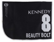 KENNEDY OAKS 2019 Horse No.8 (Barrier 3), BEAUTY BOLT, Jockey: James McDonald, The unique number 8 saddlecloth, signed by James McDonald accompanied by a letter of authenticity and limitation signed by Neil Wilson, CEO, Victoria Racing Club, Limited and t - 2