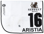 SEPPELT MACKINNON STAKES 2019 Horse No.16 (Barrier 5), ARISTIA, Jockey: Craig Williams, The unique number 16 saddlecloth, signed by Craig Williams accompanied by a letter of authenticity and limitation signed by Neil Wilson, CEO, Victoria Racing Club, Lim - 2