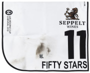 SEPPELT MACKINNON STAKES 2019 Horse No.11 (Barrier 10), FIFTY STARS, Jockey: Jye McNeil, The unique number 11 saddlecloth, signed by Jye McNeil accompanied by a letter of authenticity and limitation signed by Neil Wilson, CEO, Victoria Racing Club, Limite - 2