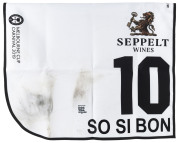 SEPPELT MACKINNON STAKES 2019 Horse No.10 (Barrier 7), SO SI BON, Jockey: Luke Nolen, The unique number 10 saddlecloth, signed by Luke Nolen accompanied by a letter of authenticity and limitation signed by Neil Wilson, CEO, Victoria Racing Club, Limited a - 2