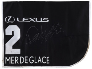 LEXUS MELBOURNE CUP 2019 Horse No.2 (Barrier 2), MER DE GLACE, Jockey: Damian Lane, The unique number 2 saddlecloth, signed by Damian Lane accompanied by a letter of authenticity and limitation signed by Neil Wilson, CEO, Victoria Racing Club, Limited and the official Lexus Melbourne Cup Day Racebook.