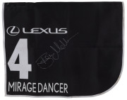 LEXUS MELBOURNE CUP 2019 Horse No.4 (Barrier 13), MIRAGE DANCER, Jockey: Ben Melham, The unique number 4 saddlecloth, signed by Ben Melham accompanied by a letter of authenticity and limitation signed by Neil Wilson, CEO, Victoria Racing Club, Limited and