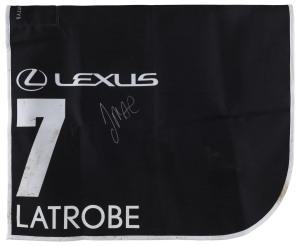 LEXUS MELBOURNE CUP 2019 Horse No.7 (Barrier 22), LATROBE, Jockey: James McDonald, The unique number 7 saddlecloth, signed by James McDonald accompanied by a letter of authenticity and limitation signed by Neil Wilson, CEO, Victoria Racing Club, Limited and the official Lexus Melbourne Cup Day Racebook.