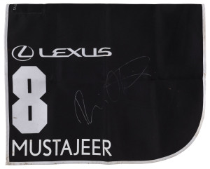 LEXUS MELBOURNE CUP 2019 Horse No.8 (Barrier 6), MUSTAJEER, Jockey: Damien Oliver, The unique number 8 saddlecloth, signed by Damien Oliver accompanied by a letter of authenticity and limitation signed by Neil Wilson, CEO, Victoria Racing Club, Limited an