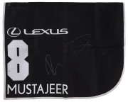 LEXUS MELBOURNE CUP 2019 Horse No.8 (Barrier 6), MUSTAJEER, Jockey: Damien Oliver, The unique number 8 saddlecloth, signed by Damien Oliver accompanied by a letter of authenticity and limitation signed by Neil Wilson, CEO, Victoria Racing Club, Limited an