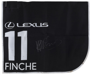 LEXUS MELBOURNE CUP 2019 Horse No.11 (Barrier 4), FINCHE, Jockey: Kerrin McEvoy, The unique number 11 saddlecloth, signed by Kerrin McEvoy accompanied by a letter of authenticity and limitation signed by Neil Wilson, CEO, Victoria Racing Club, Limited and the official Lexus Melbourne Cup Day Racebook.