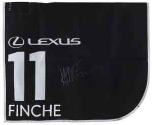 LEXUS MELBOURNE CUP 2019 Horse No.11 (Barrier 4), FINCHE, Jockey: Kerrin McEvoy, The unique number 11 saddlecloth, signed by Kerrin McEvoy accompanied by a letter of authenticity and limitation signed by Neil Wilson, CEO, Victoria Racing Club, Limited and