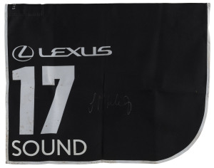 LEXUS MELBOURNE CUP 2019 Horse No 17 (Barrier 10), SOUND, Jockey: James Winks, The unique number 17 saddlecloth, signed by James Winks, accompanied by a letter of authenticity and limitation signed by Neil Wilson, CEO, Victoria Racing Club, Limited and th