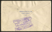 NEW ZEALAND - Aerophilately & Flight Covers: 17th April 1931 (NZAMC.49) per Australia - England airmail, Kingsford Smith signed covers (5) all accepted at Christchurch with '16AP31' datestamps, forwarded on the overnight inter-island ferry steamer to Well - 9
