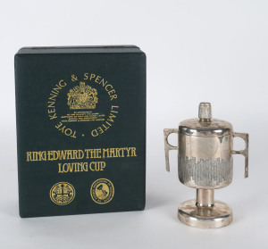 King Edward The Martyr Loving Cup by Toye, Kenning & Spencer Limited in original presentation box, circa 1978, 17cm high, 300 grams