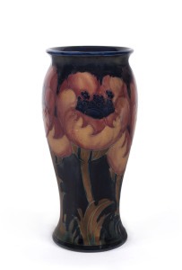 MOORCROFT "Poppy" pottery vase, circa 1930s, impressed "Moorcroft, Made In England", ​20cm high