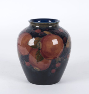 MOORCROFT "Pomegranate" pattern pottery vase, circa 1930s, impressed "Moorcroft, Made In England", 15.5cm high