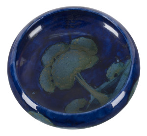MOORCROFT "Moonlit Blue" pattern fruit bowl, circa 1930, impressed stamp "Moorcroft, Made In England", 22cm diameter