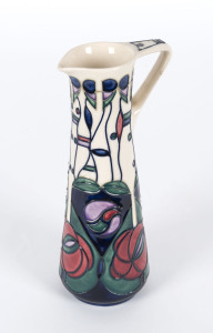 MOORCROFT "Mackintosh" pattern ewer, circa 1997, stamped "Moorcroft, Made In England, 9/9/97, W.M.", 24.5cm high