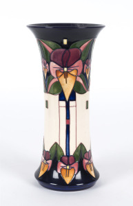 MOORCROFT "Trilogy" vase by Rachel Bishop, circa 2006, stamped "Moorcroft, Made In England, 2006", 26cm high